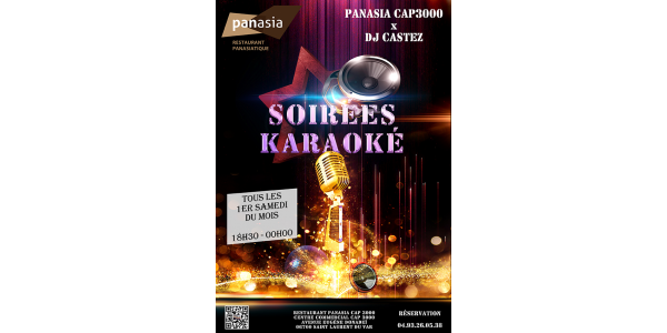 Panasia cap3000 - reprise des soirées karaoké